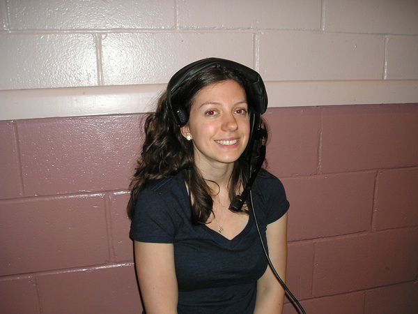 Erin looking good before we set up for the telethon.
