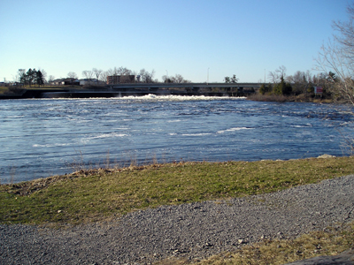 "Easter with Bridge and Weir"