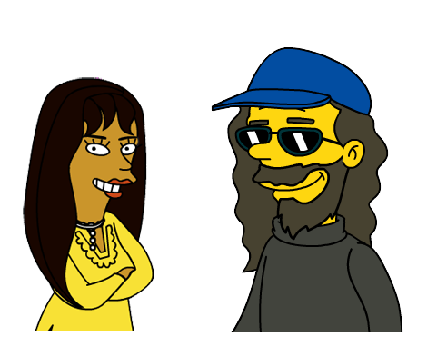 Cathi & Jim Simpsonized